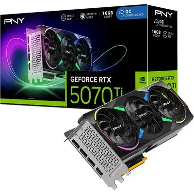 PNY GeForce RTX 5070 TI ARGB EPIC-X RGB OC 16GB Grafikkarte 3xDP/HDMI