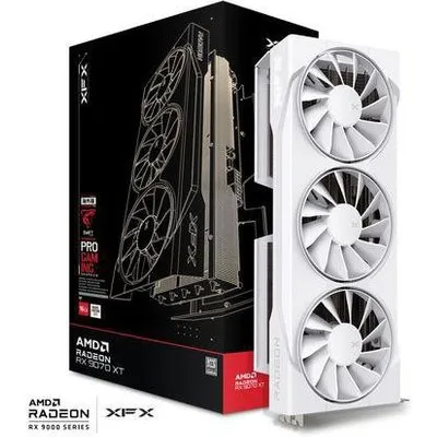 XFX Swift Radeon RX 9070 XT OC White Triple Fan Gaming Edition Grafikkarte 16GB GDDR6 DP/HDMI