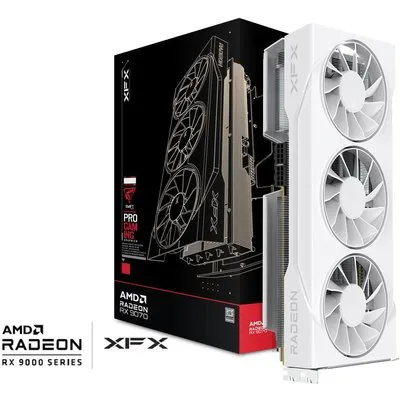 XFX Gaming RX 9070 GRE Triple White Grafikkarte 12GB GDDR6, DP, HDMI