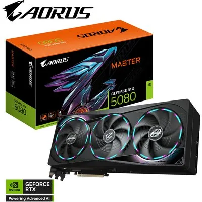 GIGABYTE AORUS GeForce RTX 5080 MASTER 16G Grafikkarte HDMI/DP