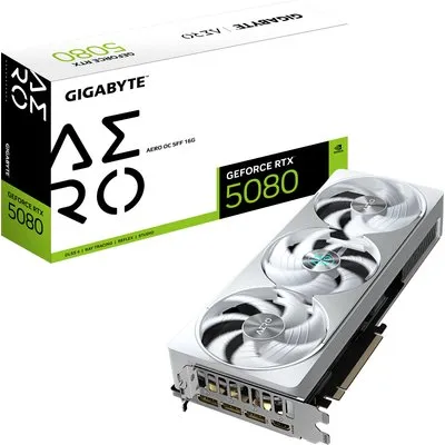 GIGABYTE GeForce RTX 5080 AERO OC SFF 16G Grafikkarte HDMI/DP