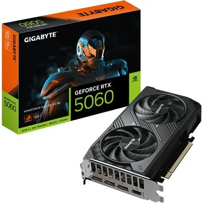 GIGABYTE GeForce RTX 5060 WINDFORCE MAX OC 8GB Grafikkarte HDMI/DP V2