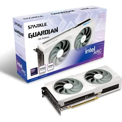 SPARKLE Intel Arc B570 Guardian Luna OC 10GB GDDR6 Grafikkarte 1x HDMI 3x DP