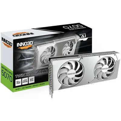 INNO3D GeForce RTX 5070 TWIN X2 OC White 12GB Grafikkarte 3xDP/HDMI