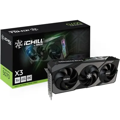 INNO3D GeForce RTX 5070 ICHILL X3 Black 12GB Grafikkarte 3xDP/HDMI