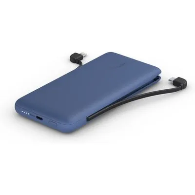 Belkin BOOST CHARGE™ Powerbank,10.000 mAh 18W, mit Kabeln, blau