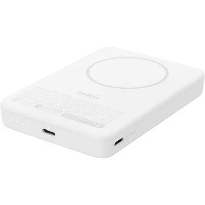 Belkin BoostCharge Slim Mag. Powerbank 10.000mAh Qi2 15W weiß