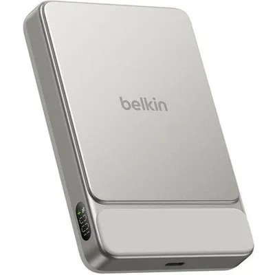 Belkin UltraCharge Pro Slim Magnetische Powerbank 10000 mAh 20 Watt Beige - sand metal