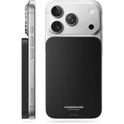 Vonmählen Evergreen Mag Magnetische Powerbank 5000 mAh Schwarz
