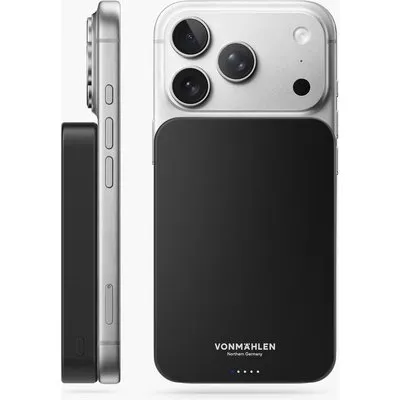 Vonmählen Evergreen Mag Magnetische Powerbank 10.000 mAh Schwarz