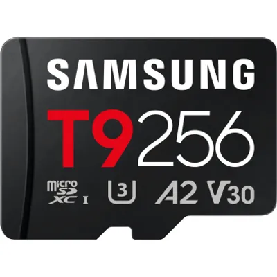 Samsung T9 microSDXC™ UHS-I Speicherkarte - 256 GB mit USB-Kartenleser ‎ ‎, 256 GB Schwarz