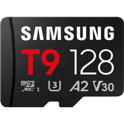 Samsung T9 microSDXC™ UHS-I Speicherkarte - 128 GB ‎ ‎, 128 GB Schwarz
