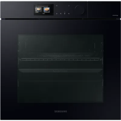 Samsung Dual Cook Steam™ Einbaubackofen mit Innenkamera, 76 L, A+*, Pyrolyse, Schwarzes Glas, Serie 7, 60 cm Black