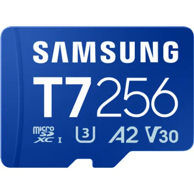 Samsung T7 microSDXC™ UHS-I Speicherkarte - 256 GB Blau