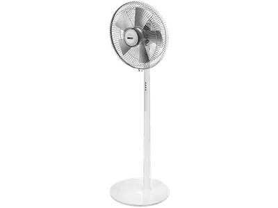 UNOLD 86820 Standventilator Chrom/Silber matt/Weiß glänzend (50 Watt)