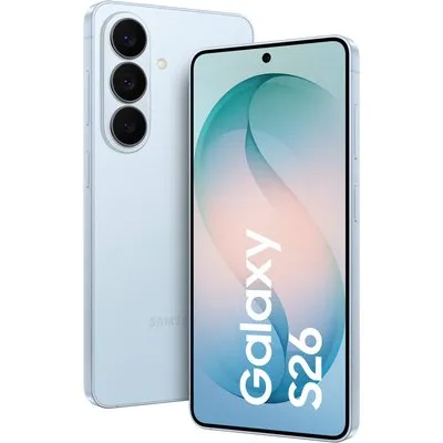Galaxy S26 (256GB) Smartphone sky blue, 12 GB RAM, 50 MP Kamera, 6,3 Zoll Display, 51 Std. Akku, 5G, Android