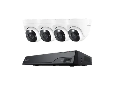 REOLINK NVS8-8MD4 4K PoE Sicherheitskamerasystem 8-Kanal NVR Farbnachtsicht Hauskamera, Set, Überwachungskamera