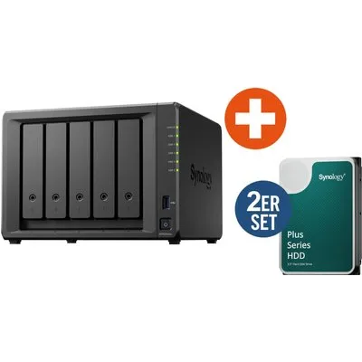Synology Diskstation DS1525neo+ NAS System 5-Bay 8 TB inkl. 2x 4 TB Synology HDD HAT3300-4T