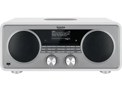 TECHNISAT DIGITRADIO 602 DAB+ Radio, AM, FM, DAB, DAB+, Internet Bluetooth, Weiß/Silber