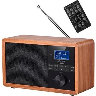 Adler AD 1184 Radio Tragbar Digital Schwarz - Holz (AD 1184)