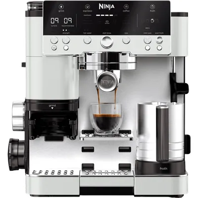 Ninja Luxe Café Premier Plus-Serie Espressomaschine – Haferweiß in Weiß | ES655EUWH | von SharkNinja