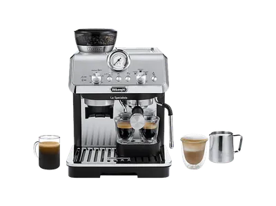 DELONGHI La Specialista Arte EC9155.MB - 15 Mahlgrade und vorprogrammierte Kaffee-Rezepte, Espressomaschine Edelstahl/Schwarz