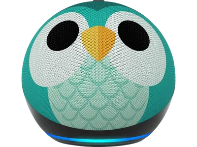 AMAZON Echo Dot (5. Generation, 2022) Kids, mit Alexa, Smart Speaker, Eulen Design