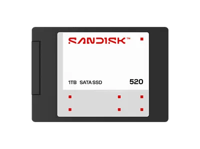 SANDISK 520 SATA Festplatte, 1 TB SSD 6 Gbps, 2,5 Zoll, intern