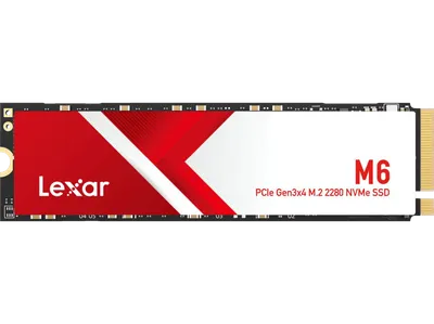 LEXAR M6 Gen3 PCIe NVMe 3500/2400 LNMM6XX512G-RNNNG Festplatte, 512 GB SSD M.2 via NVMe, intern