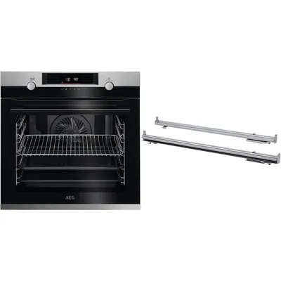 BPF55522V2 Einbaubackofen bestehend aus BPE55526BM + TR2LFV edelstahl/cleansteel