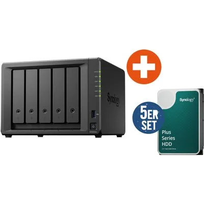Synology Diskstation DS1525neo+ NAS System 5-Bay 80 TB inkl. 5x 16 TB Synology HDD HAT3310-16T