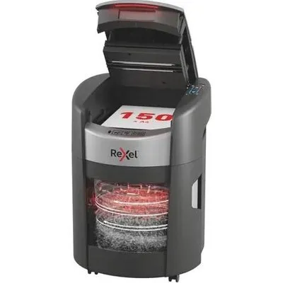 Rexel ShredMax AutoFeed+ 150X Aktenvernichter mit Partikelschnitt P-4, 4 x 10 mm, bis 150 Blatt (2025150XEU)