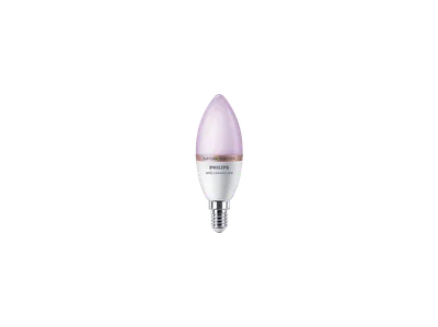 PHILIPS Smart LED 40W Kerzenform Tunable White & Color Einzelpack Glübirne 2200-6500 Kelvin (RGB)