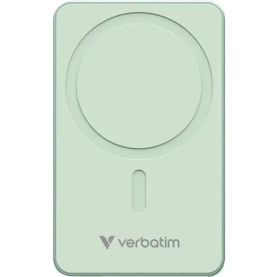 Verbatim Essentials Power Bank Magnetic Wireless 5.000mAh grün