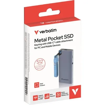 Verbatim Store `n` Go Portabele 256GB externe Festplatte (SSD) USB-C Schwarz