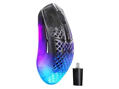 STEELSERIES Aerox 3 Wireless Gen 2, 4K Ultra-Light 26K DPI TrueMove Sensor Gaming-Maus, Shadow