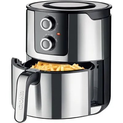 58655 Heissluftfritteuse XL edelstahl/schwarz