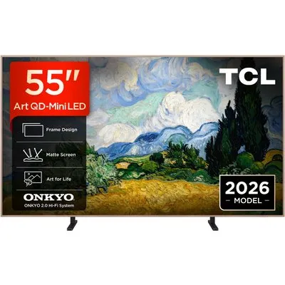55A400 Pro 139 cm (55") NXTVISION Art QD-Mini LED TV, 4K Ultra HD, Smart-TV, 120 Hz, DVB-T2/DVB-C/DVB-S2, Sprachsteuerung