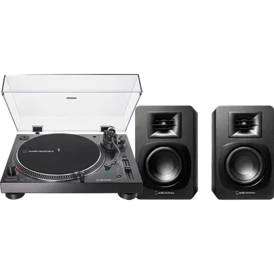 Audio-Technica AT-LP120XBT + Audio-Technica ATH-SP3X Schwarz