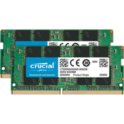 Crucial 32GB Kit (2x16GB) DDR4-3200 CL22 SO-DIMM Arbeitsspeicher