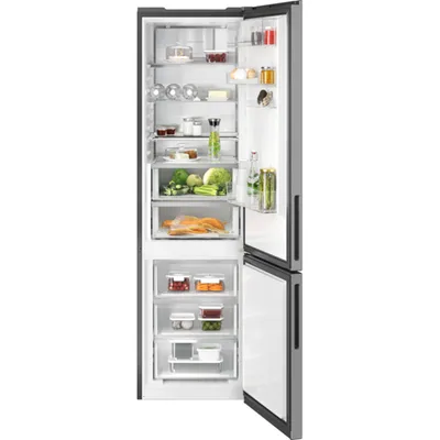 AEG 8000 Cooling 360° / Freistehende Kühl-Gefrierkombination / WiFi-Vernetzung / 2020 mm / 363 L / Null-Grad-Schublade / NoFrost ORC8M362BX