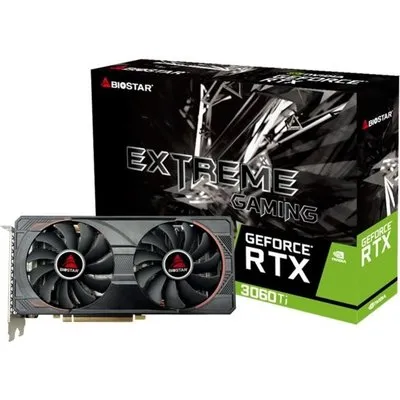 BIOSTAR GeForce RTX 3060 Ti 8GB (N3606TM82) Grafikkarte (VN3606TM82)