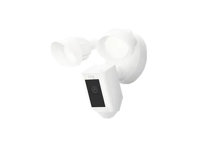 RING Floodlight Cam Wired Plus - White, Überwachungskamera