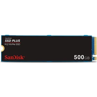 SanDisk SSD PLUS - SSD - 500 GB - intern - M.2 2280 - PCIe 3.0 (NVMe) (SDSSDA3N-500G-G26)