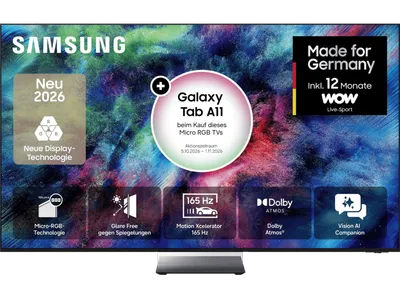 SAMSUNG GMR85R95H Micro RGB R95H Vision AI Smart TV (85 Zoll / 214 cm, UHD 4K, SMART TV)