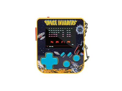 BLAZE HMT Super Micro - Space Invaders Keychain Gamer, Mini-Konsole, Mehrfarbig