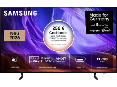 SAMSUNG GQ77S85H OLED 4K Samsung Vision AI Smart TV (77 Zoll / 195 cm, UHD 4K, SMART TV)