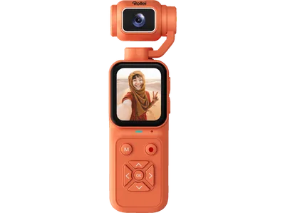ROLLEI Pocket Cam, Orange, Digitalkamera (Mini-Format)