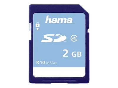HAMA Class 4, SD Speicherkarte, 2 GB, 10 MB/s