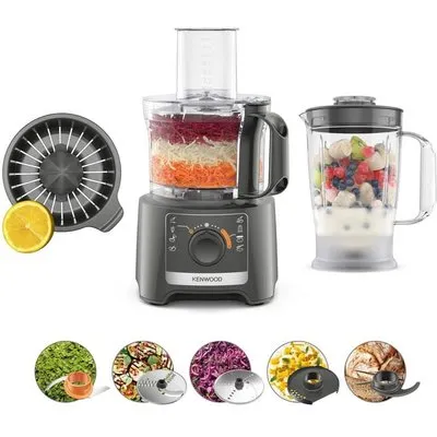 Kenwood MultiPro Compact FDP31.360GY KompaktKüchenmaschine und Standmixer